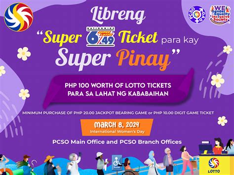 ‘Super Pinay’: PCSO invites women to get free Super Lotto ticket .